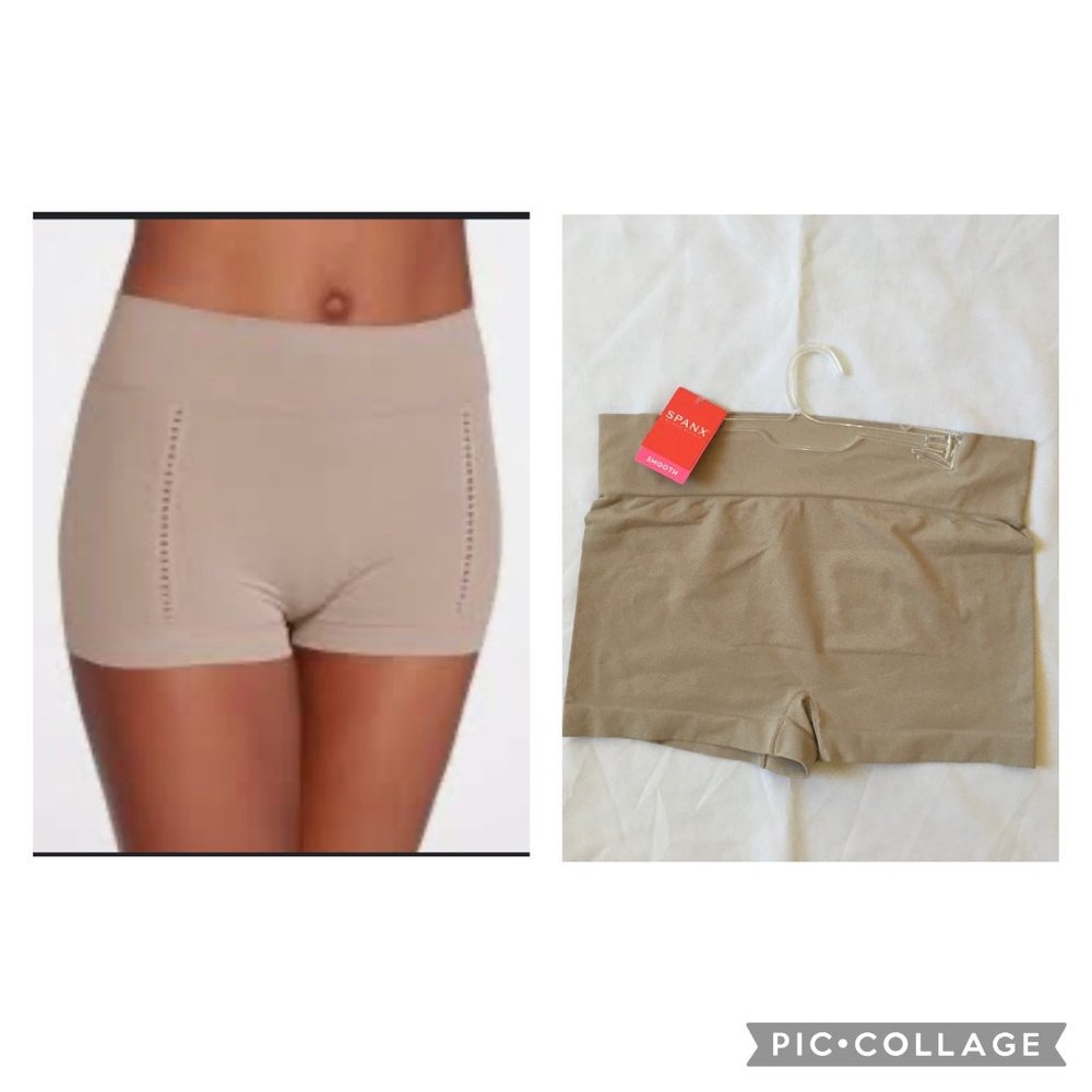 NEW! SPANX Lounge-Hooray! Boyshort Large Sandcastle